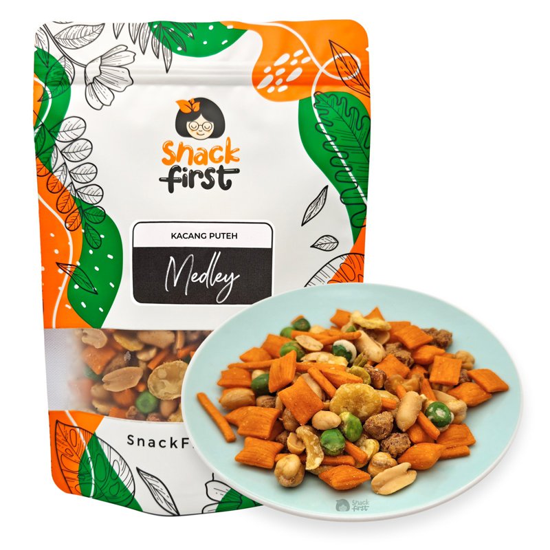 SnackFirst Kacang Puteh Medley - Mixed Peanuts Nuts Snacks
