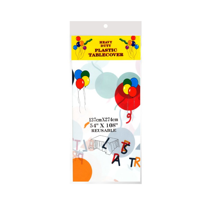 Wistech Home Disposable Tablecloth - Bears & Balloons