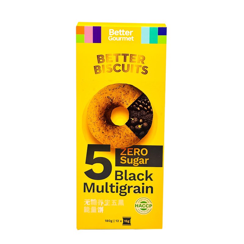BETTER GOURMET Better Biscuits 5 Black Multigrain Biscuits