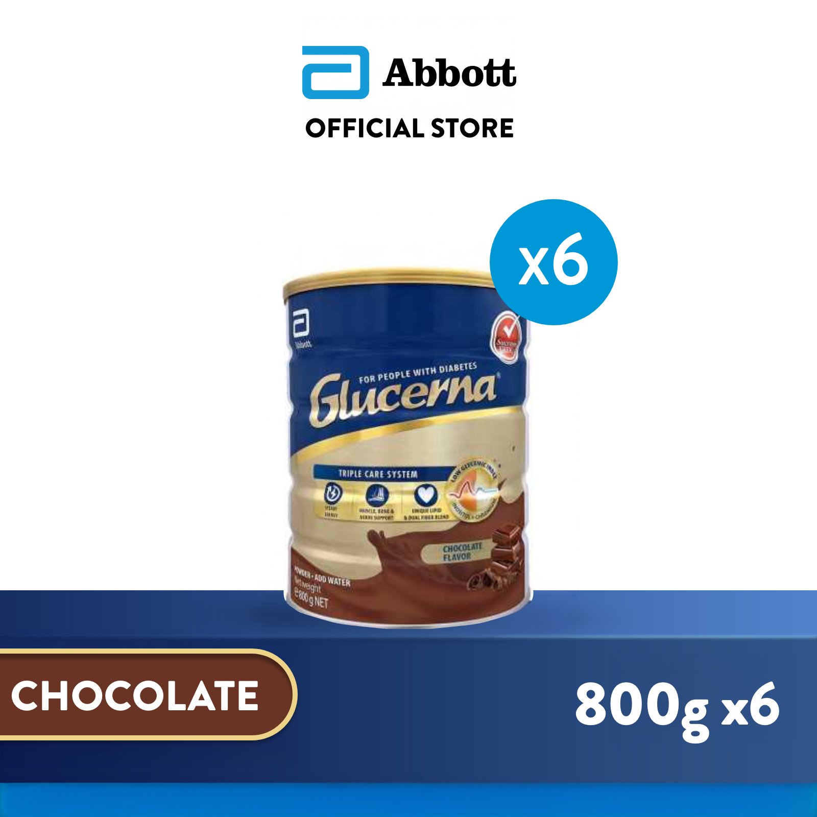 Abbott Glucerna Glucerna Triple Care Powder Chocolate
