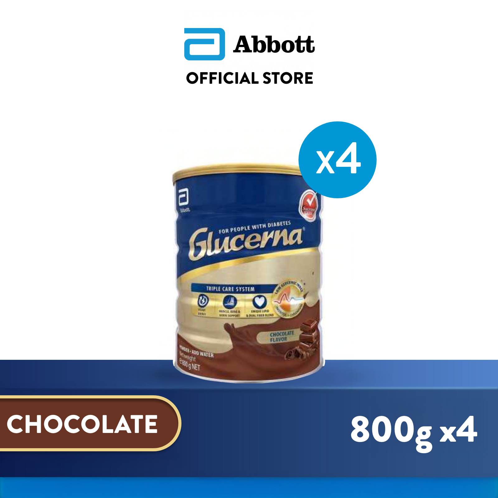 Abbott Glucerna Glucerna Triple Care Powder Chocolate