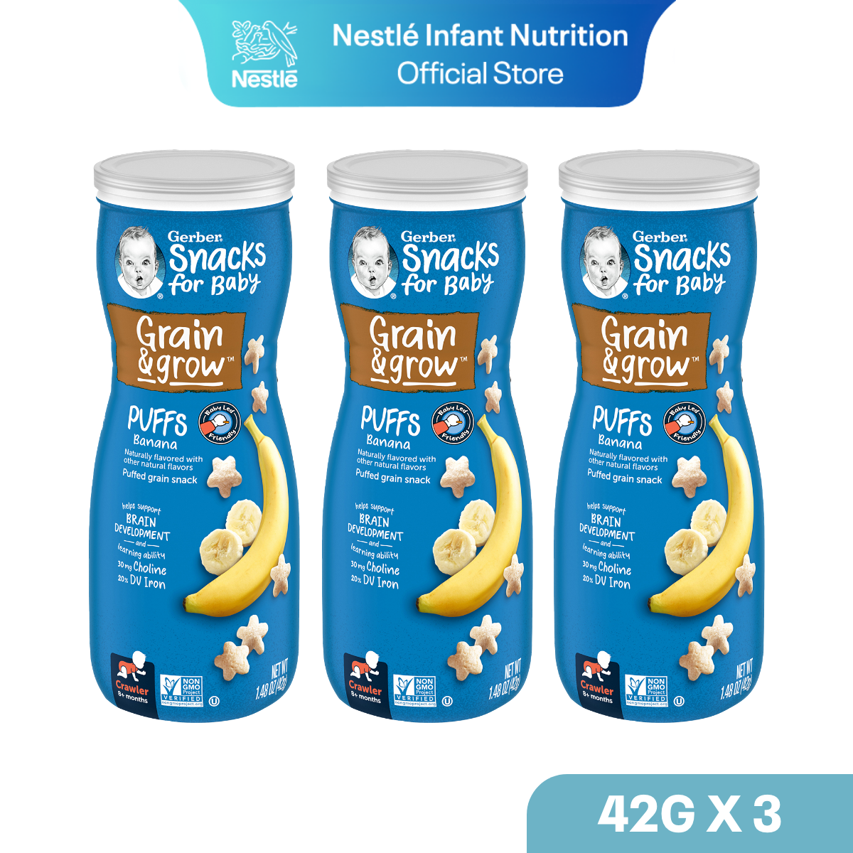 Gerber Puffs - Banana - From 8 Months