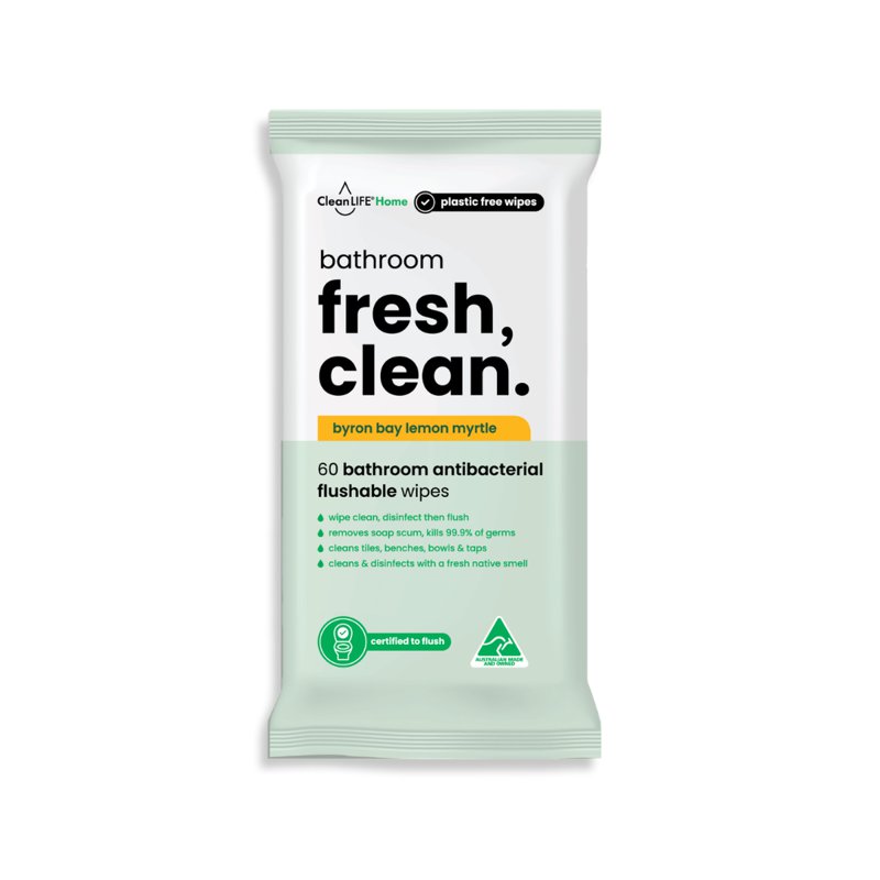 Clean Life Bathroom Fresh Wipes 60 S