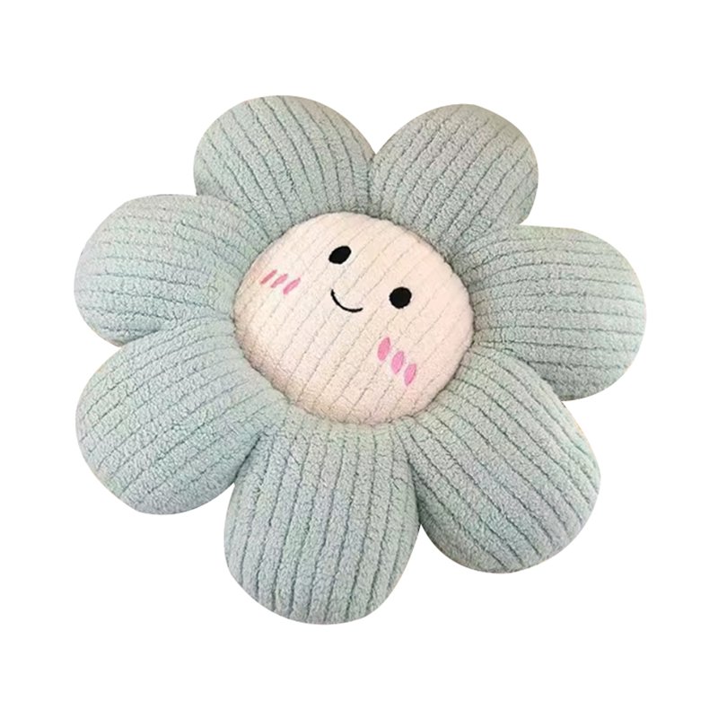 Sweet Home Striped Emoji Embroidered Cushion - Green 1 S