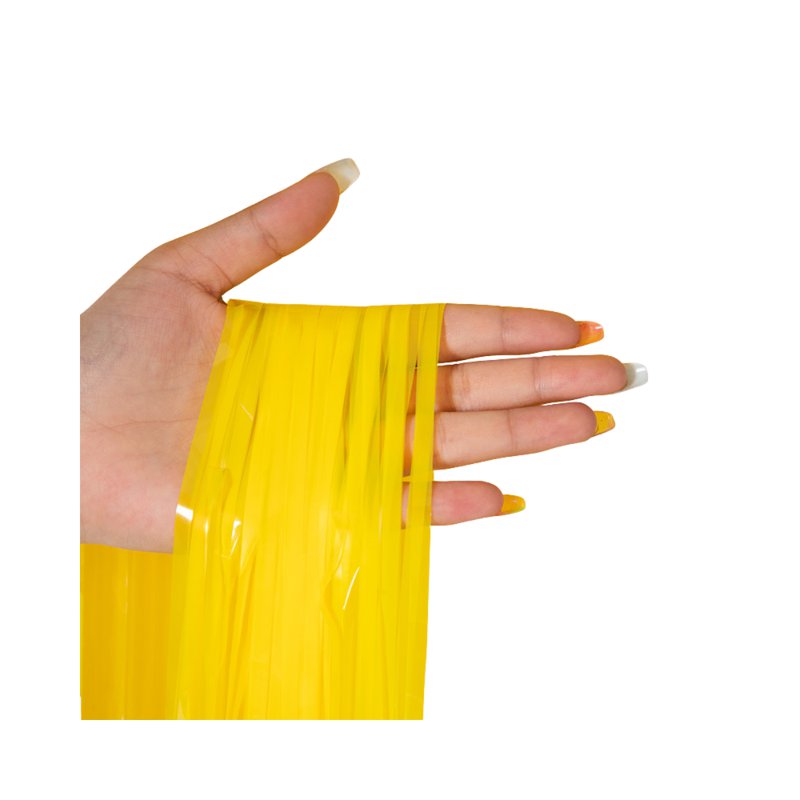 Cozy Nest Foil Party Curtain - Macaron Yellow