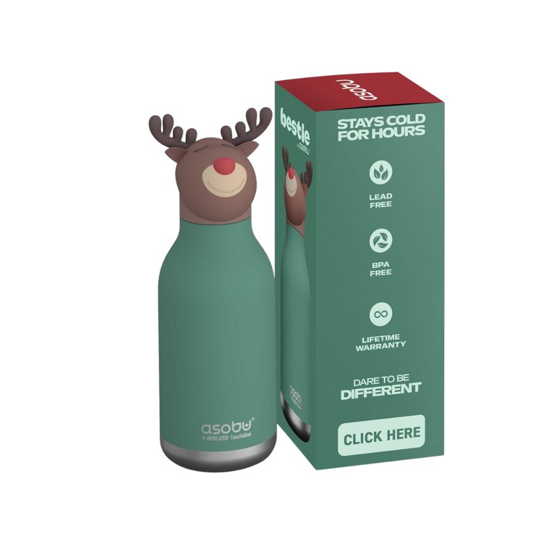 Asobu Bestie Water Bottle - Reindeer