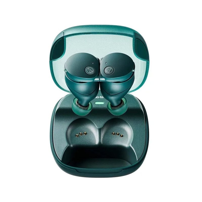 Audio-Technica ATH-CKS50TW2 True Wireless Earbuds - Green 1 S