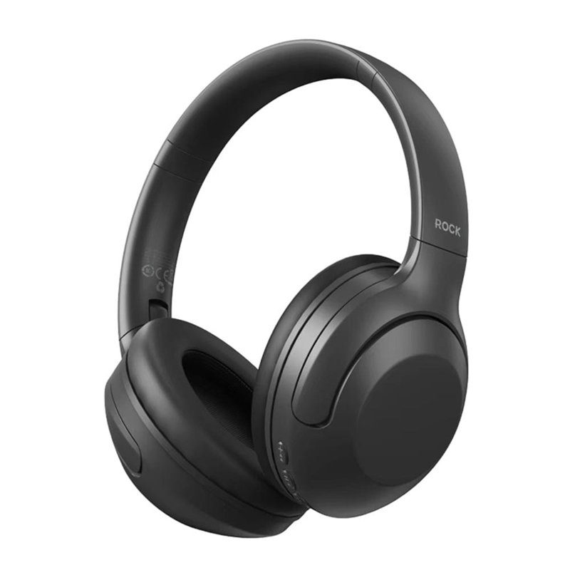 ROCK O3 ANC Bluetooth Wireless Headphone - Black 1 S