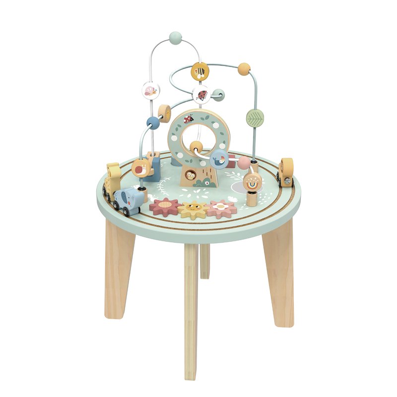 Tookytoy Educative Wooden Activity Table Sensory Toy