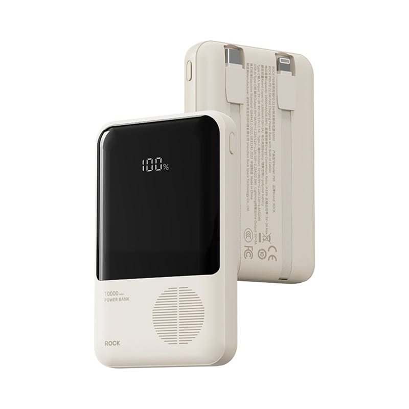 ROCK P99 PD 22.5W 20000mAh Power Bank with Built-in Cables 1 S