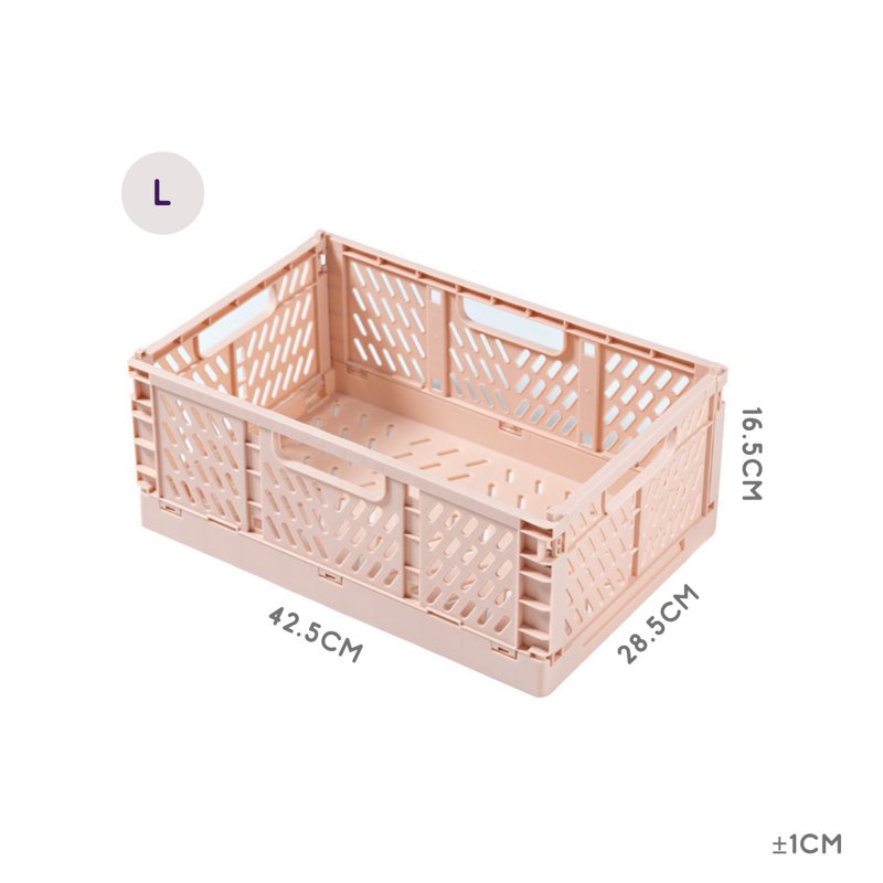 CozyNest Collapsible Storage Box - Pink (Large)