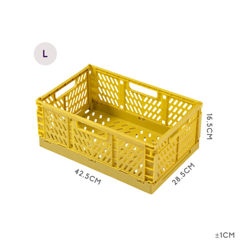 CozyNest Collapsible Storage Box - Yellow (Large)