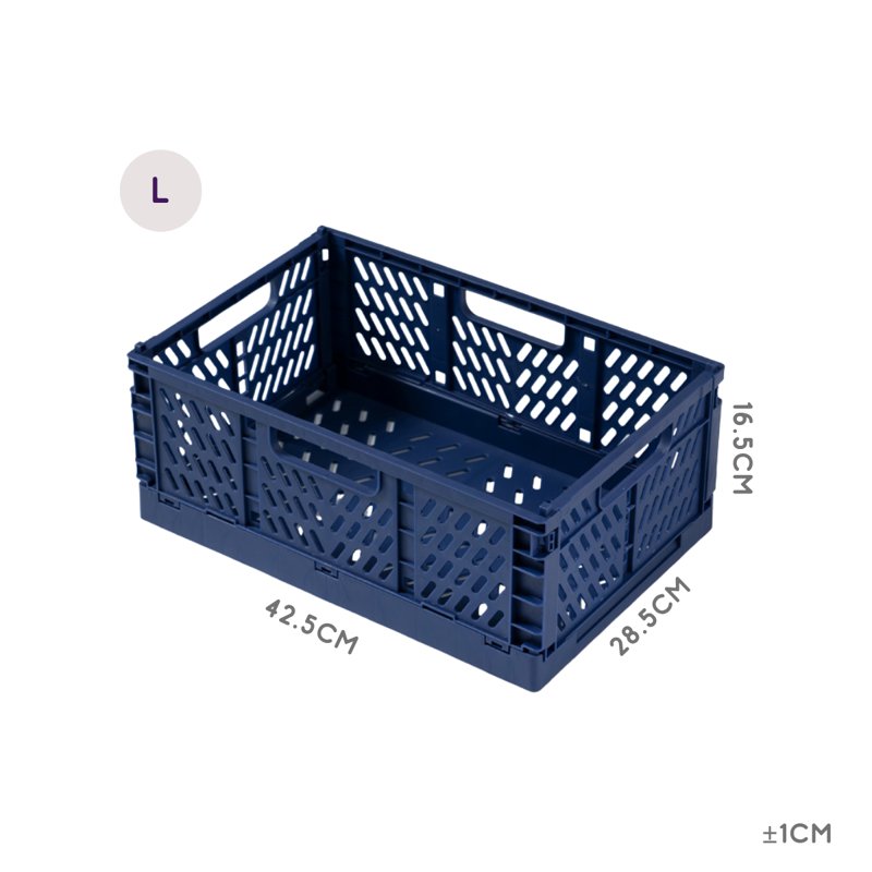 CozyNest Collapsible Storage Box - Blue (Large)
