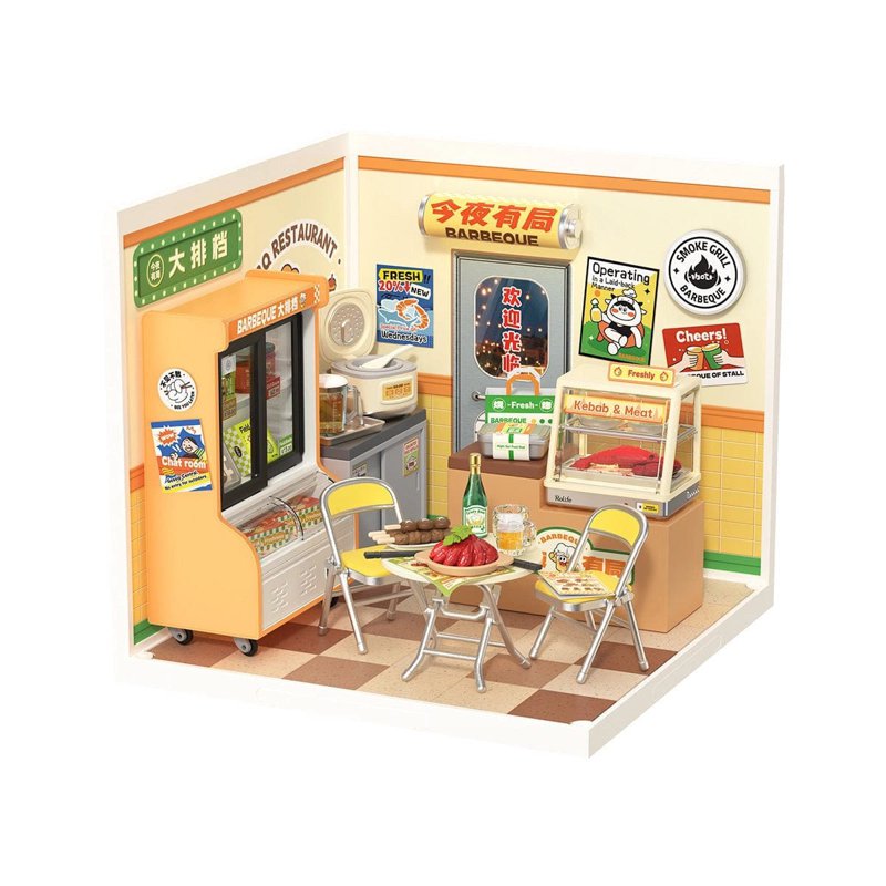 Rolife Super Creator Miniature House - Night Out Food Stall