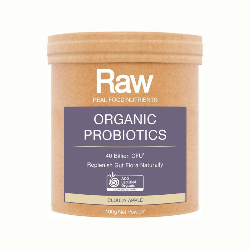 Amazonia Raw Organic Probiotics Powder Cloudy Apple