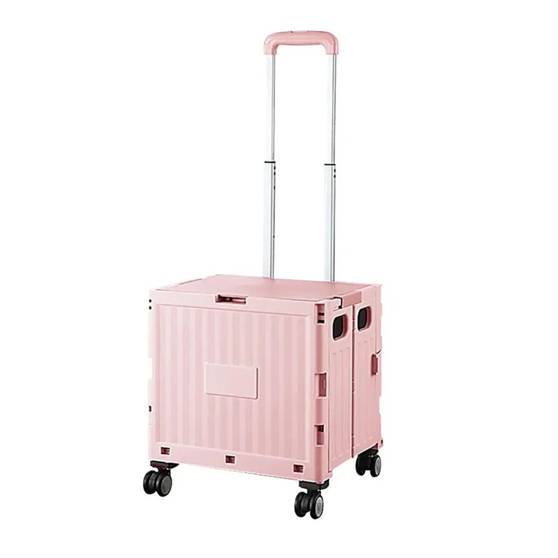 JIJI Courtney Foldable Trolley - Pink 4 Wheels