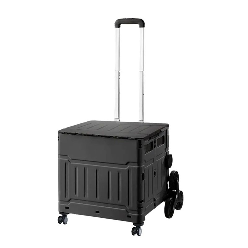 JIJI Courtney Foldable Trolley - Black 8 Wheels