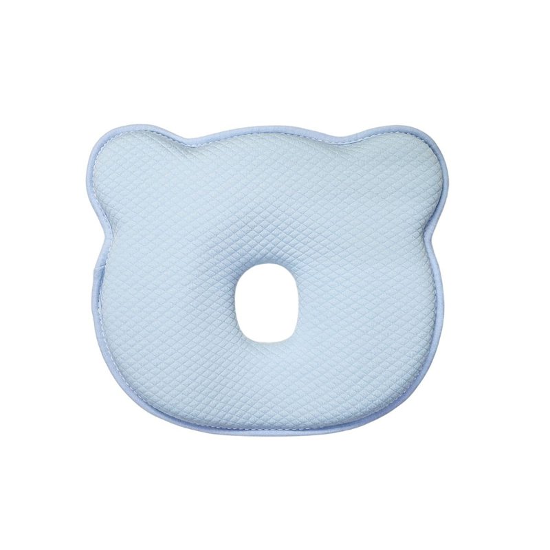 Cubble Flat Head Prevention Pillow with Cover - Blue