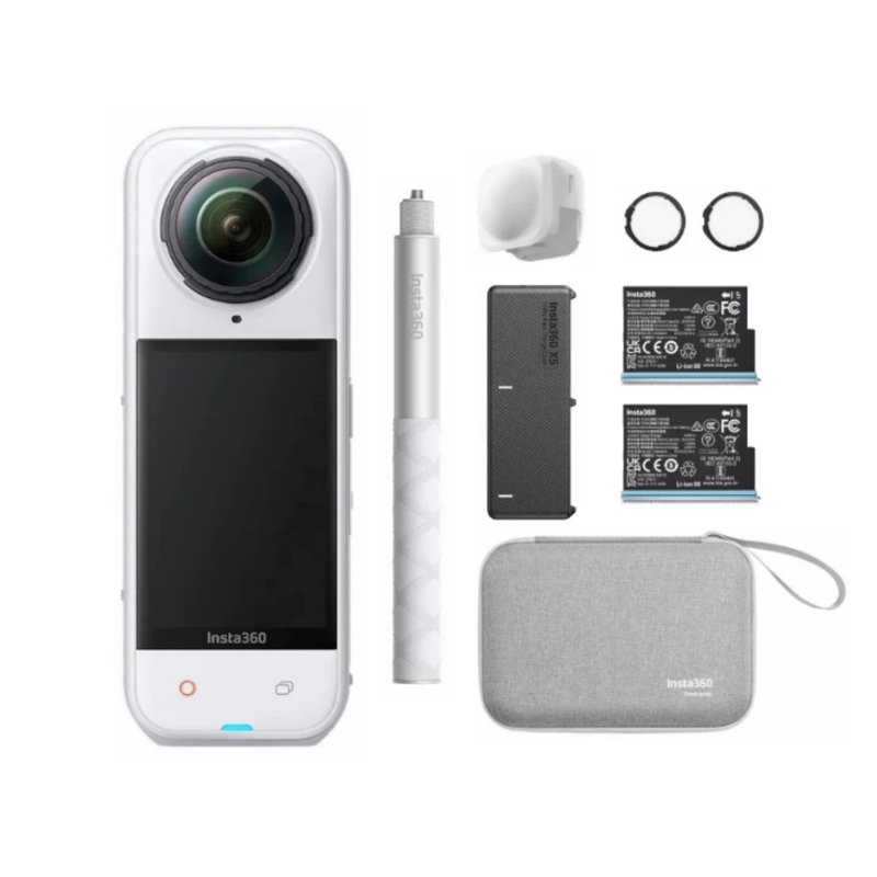 Insta360 X5 Action Camera Essential Bundle Satin White 1 S