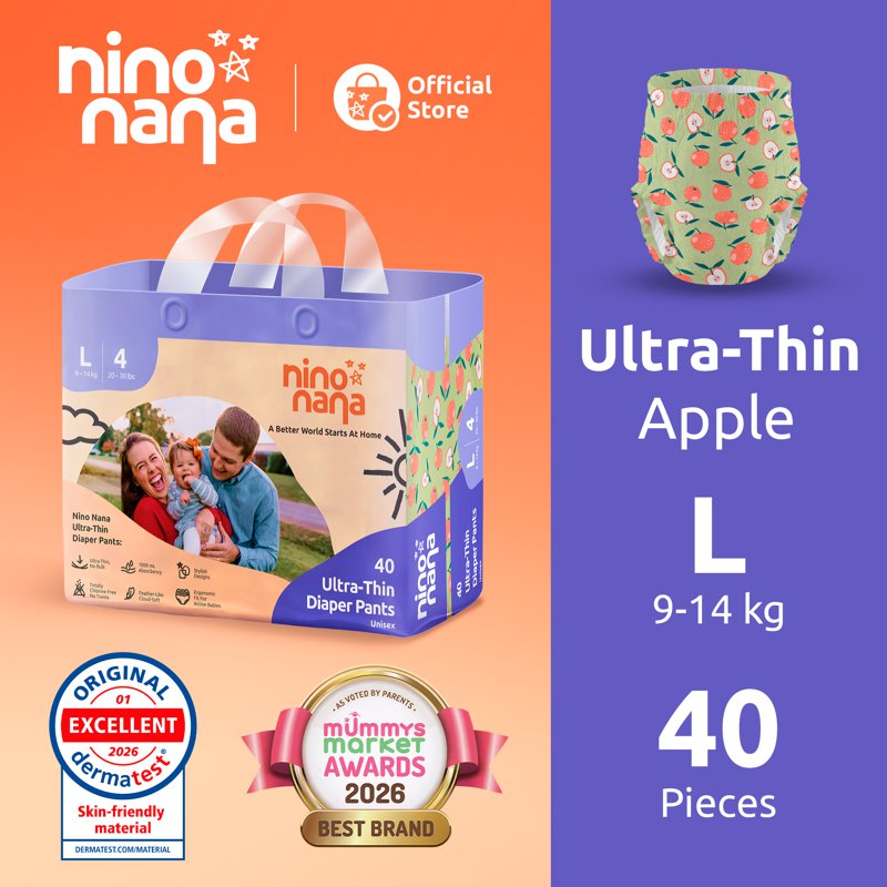 Nino Nana Ultra-Thin Diaper Pants [Single Pack] - L (9- )
