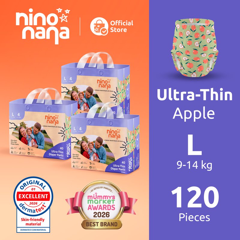 Nino Nana Ultra-Thin Diaper Pants Carton - L (9– )