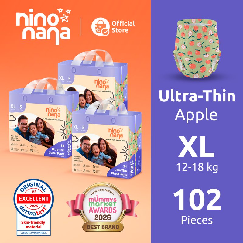 Nino Nana Ultra-Thin Diaper Pants Carton - XL (12– )