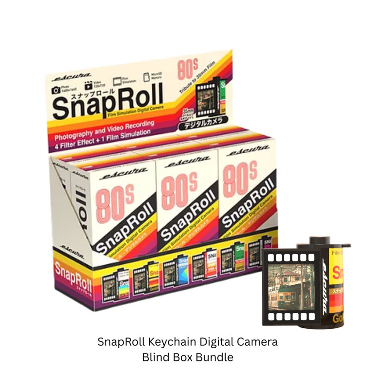 Escura SnapRoll Digital Camera Keychain Blind Box Bundle Set 6 S