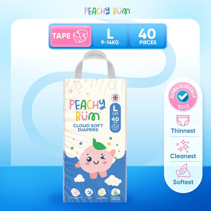 Peachy Bum Cloud Soft Tape Single - Large 40 S