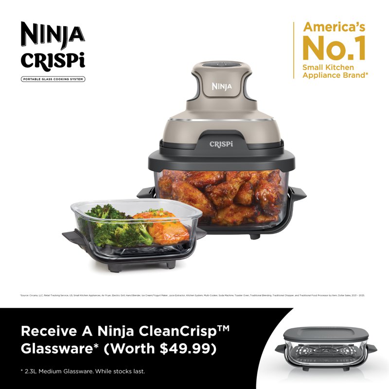 Ninja Crispi Air Fryer - Stone (FN101) 1 S