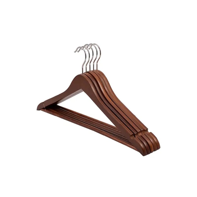 ROALD Wooden Clothes Hanger - Dark Chestnut 5 S