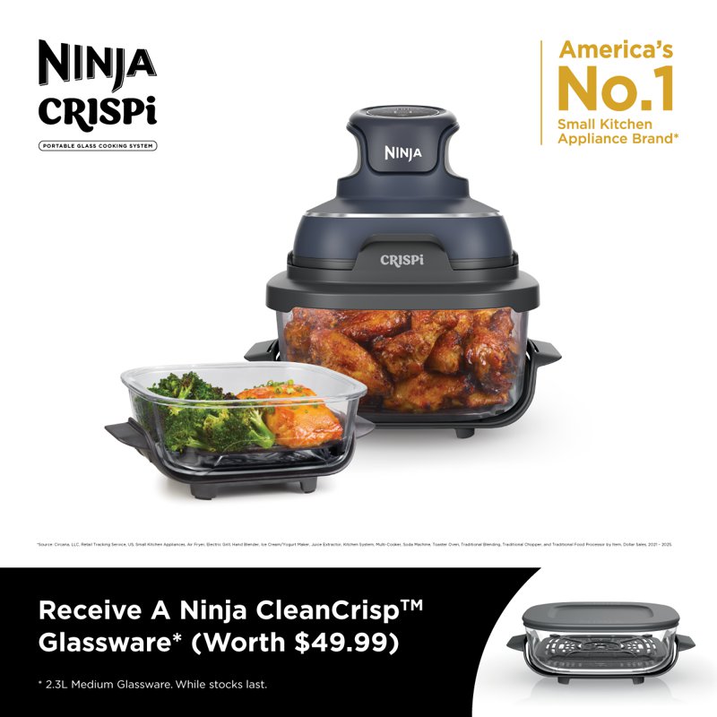 Ninja Crispi Air Fryer - Cyberspace (FN101) 1 S
