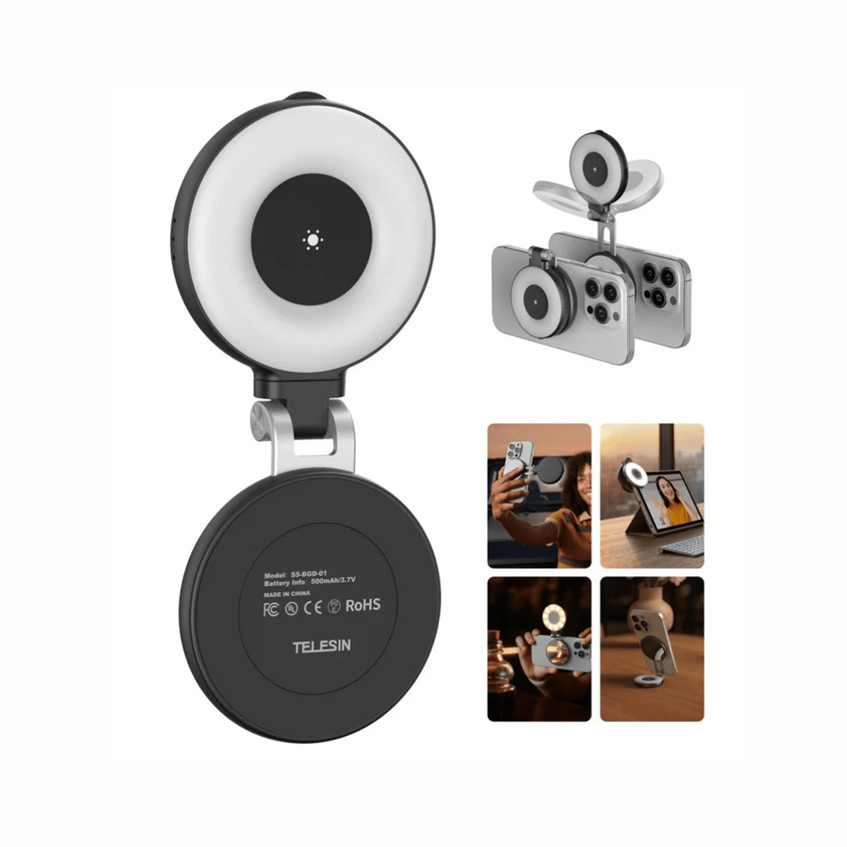 Telesin C03 Magnetic Selfie Ring Light