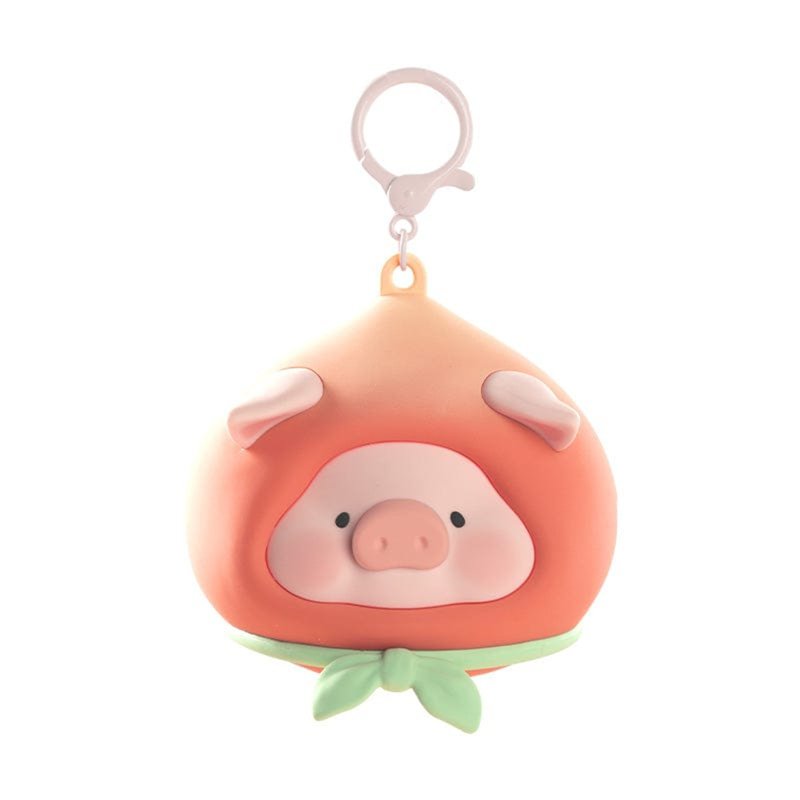 ROCK Lulu The Piggy Silicone Earphone Bag - Peach 1 S