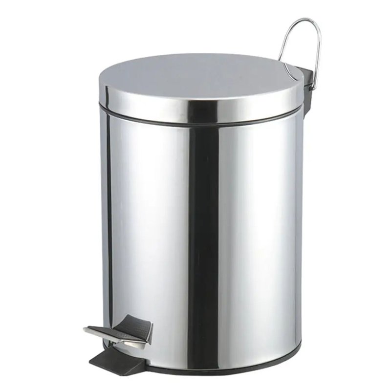 JIJI Pedal Waste Bin Hlwb-02 - Mirrored Silver