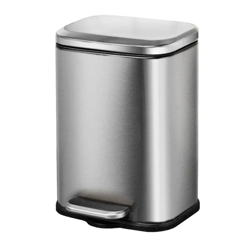 RAIVO Soft Closing Waste Steel Bin, Silver 13L 1 S