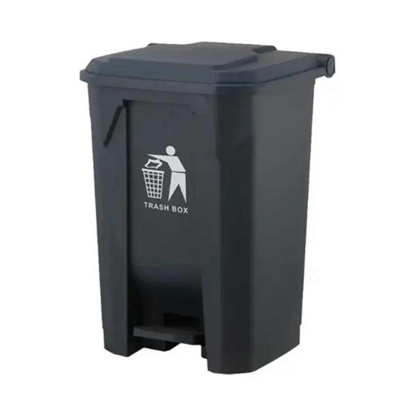 WILMA Dustbin, Black 100L 1 S