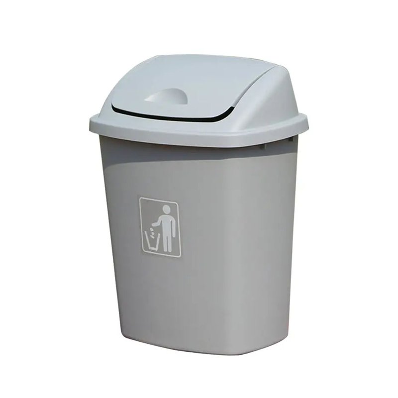 PEDER Swing Top Bin, Light Grey 40L 1 S