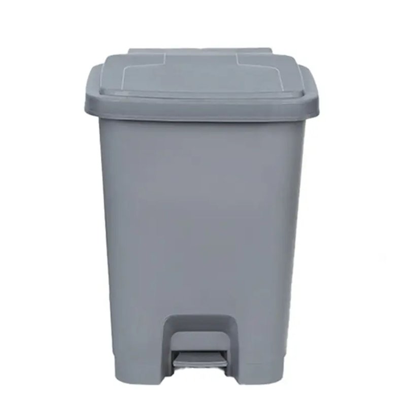 Masson Foot Pedal Waste Bin, Dark Grey 50L 1 S