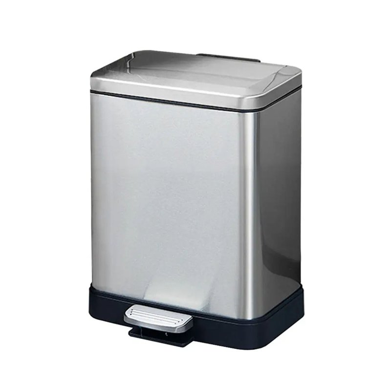 CHARAN Stainless Steel Trash Bin, Silver 20L 1 S