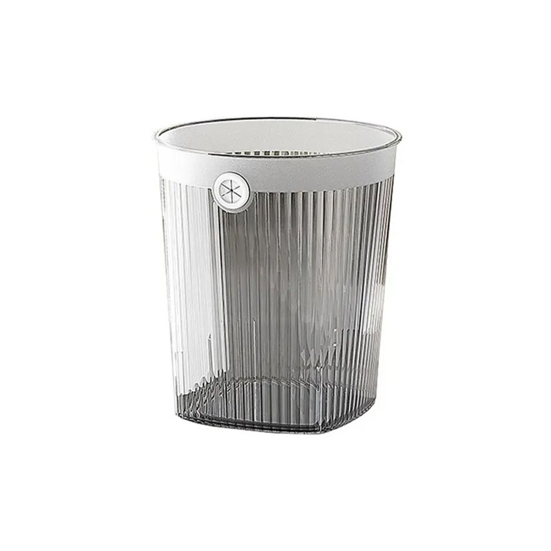 LITTON Garbage Round Waste Bin, Transparent 9L 1 S