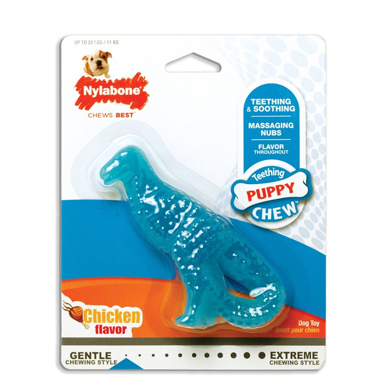 Nylabone Puppy Dental Dinosaur Chew Toy Small 1 S