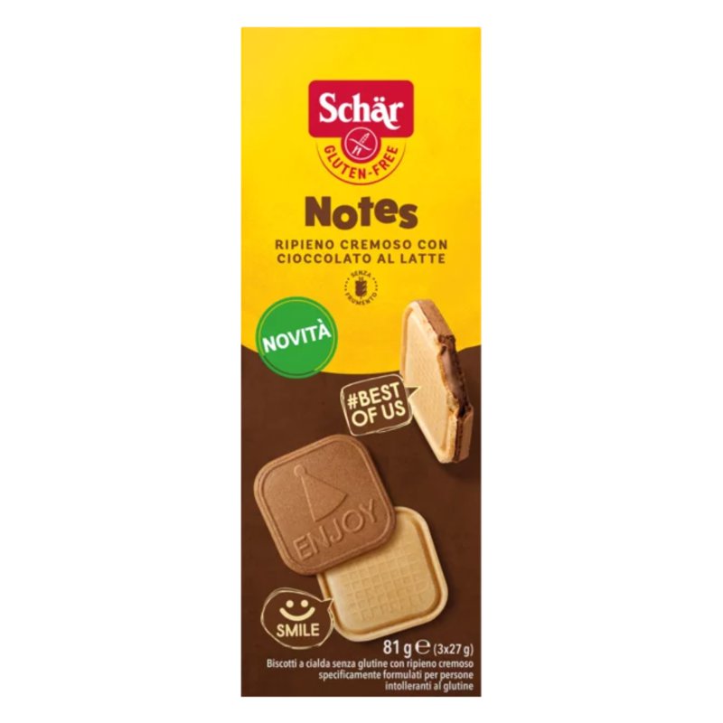 Schar Gluten Free Notes Chocolate Cream Wafers