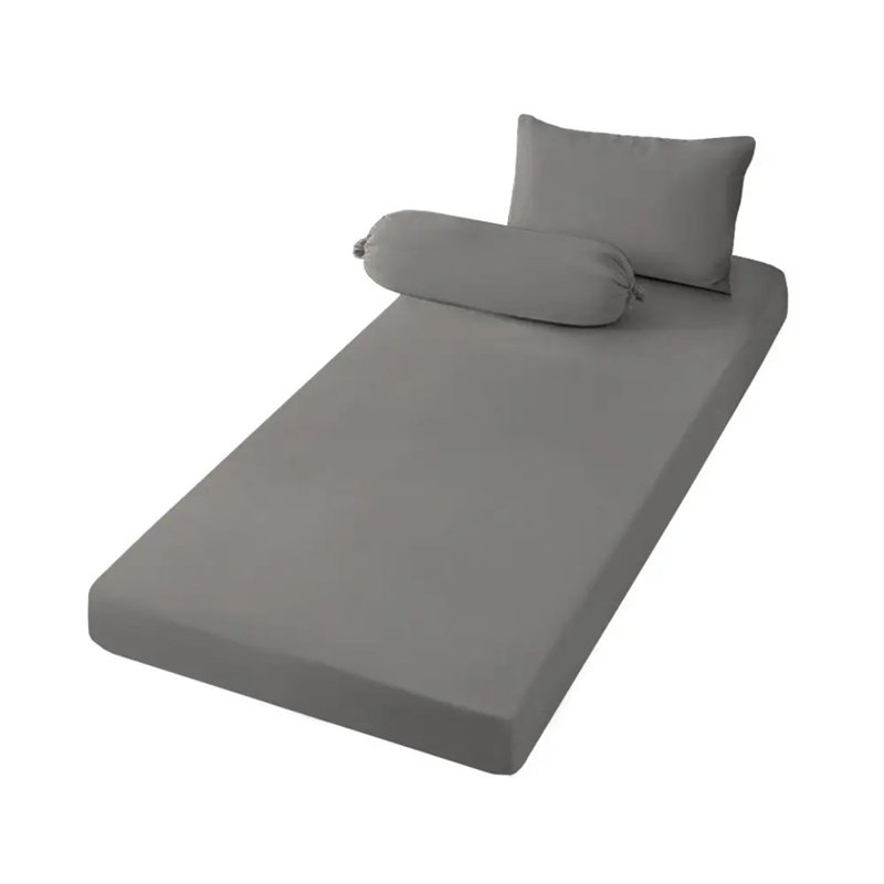 EPHERSYN Microfiber Fitted Sheet Set - Grey (Single) 1 S