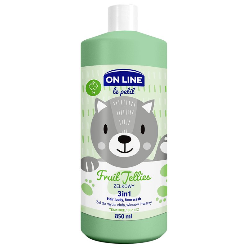 On Line Kids Hair, Body & Face Wash - Fruit Jellies