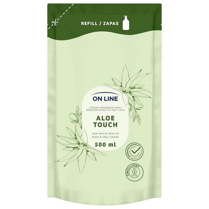 On Line Creamy Hand & Body Wash Refill - Aloe Touch