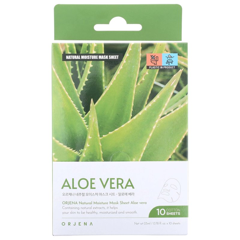 Orjena Natural Moisture Mask Sheet - Aloe Vera 10 S