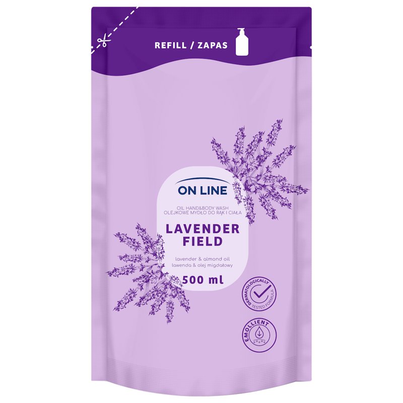 On Line Hand & Body Wash With Oil Refill - Lavender Field