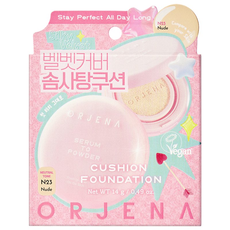 Orjena Serum To Powder Cushion Foundation - N23 Nude