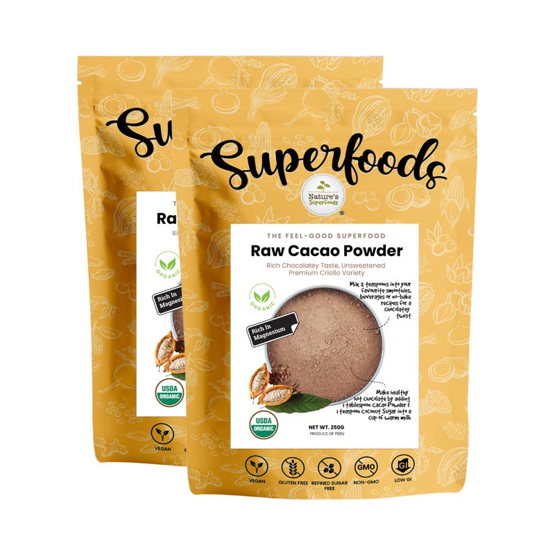 Nature's Superfoods Organic Raw Cacao Powder Bundle