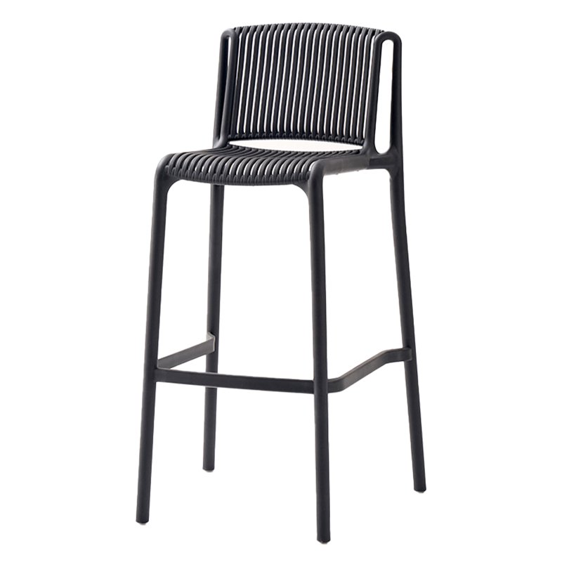 ELODIE Stackable Bar Stool - Black 1 S